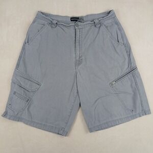 VTG Gotcha 34x11 Mens Cargo Shorts‎ Gray Y2K Skater Grunge